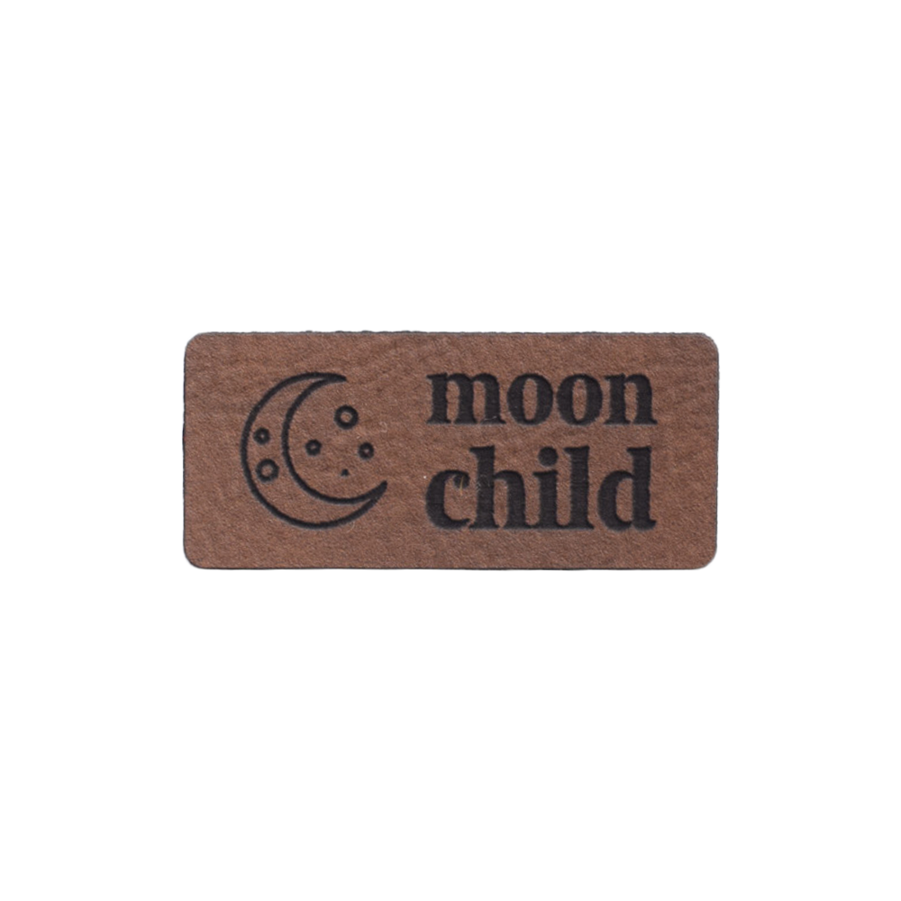 Kunstlederlabel "moonchild"