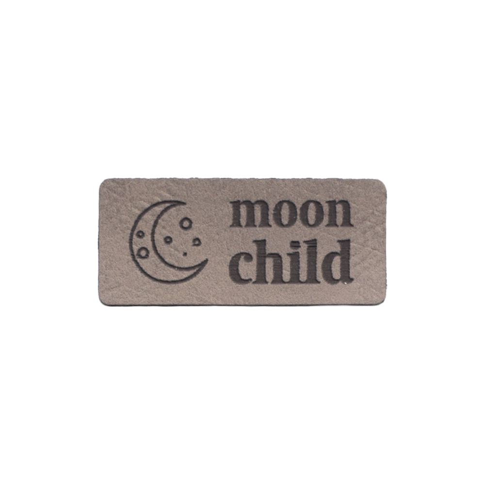 Kunstlederlabel "moonchild"