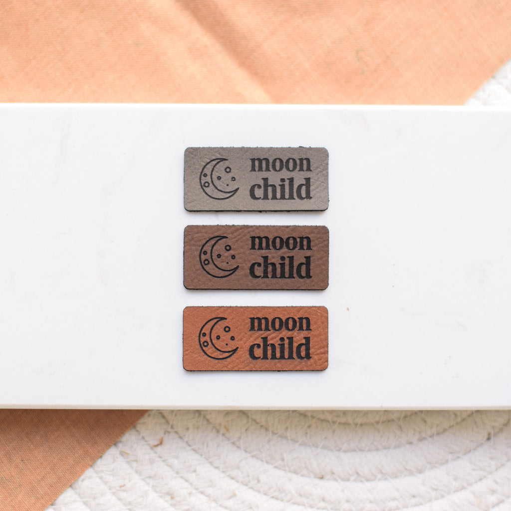 Kunstlederlabel "moonchild"