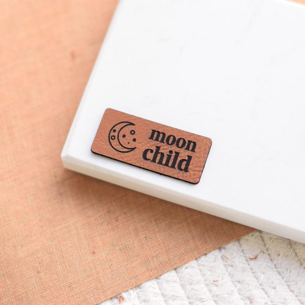 Kunstlederlabel "moonchild"
