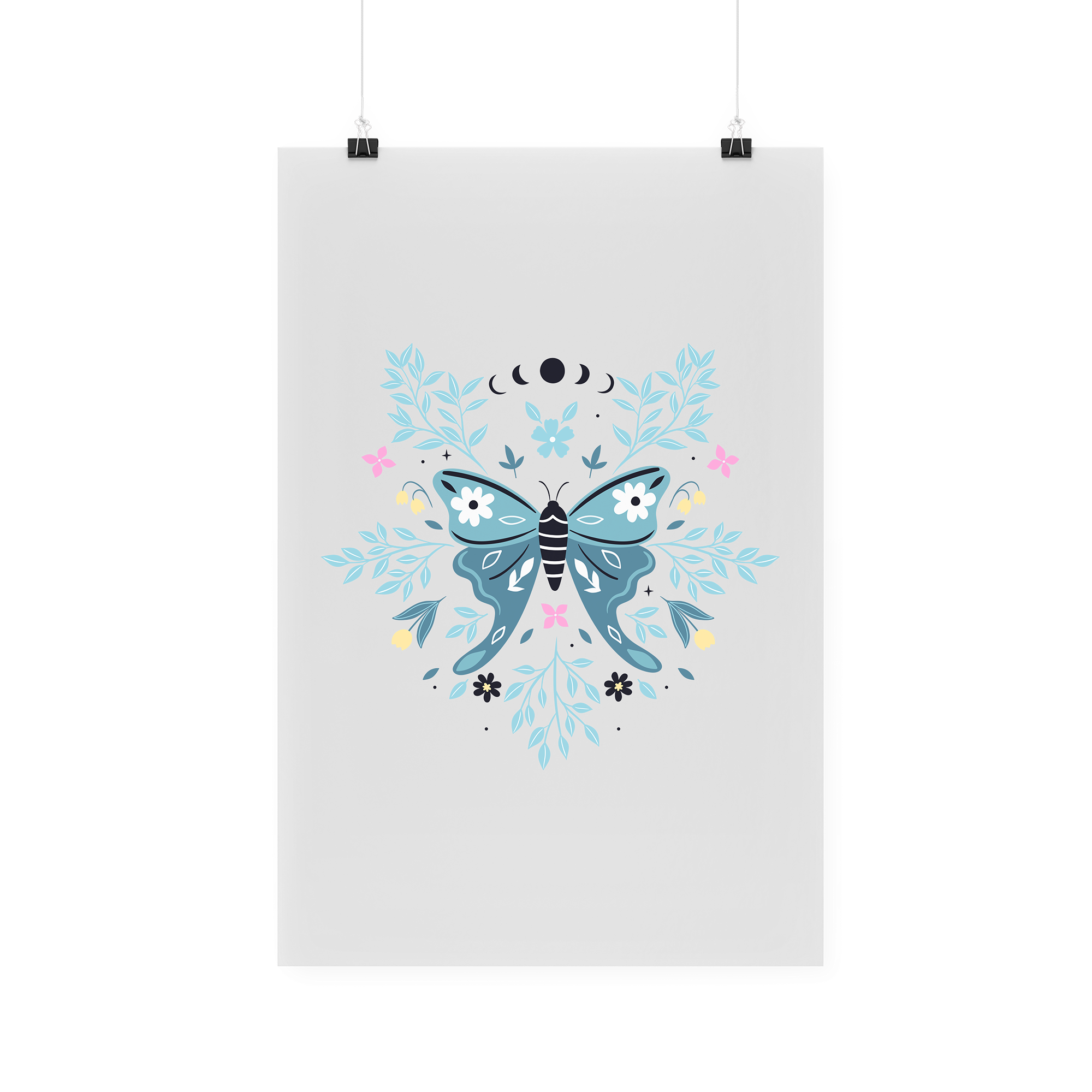Bügelbild "Blumenmotte"