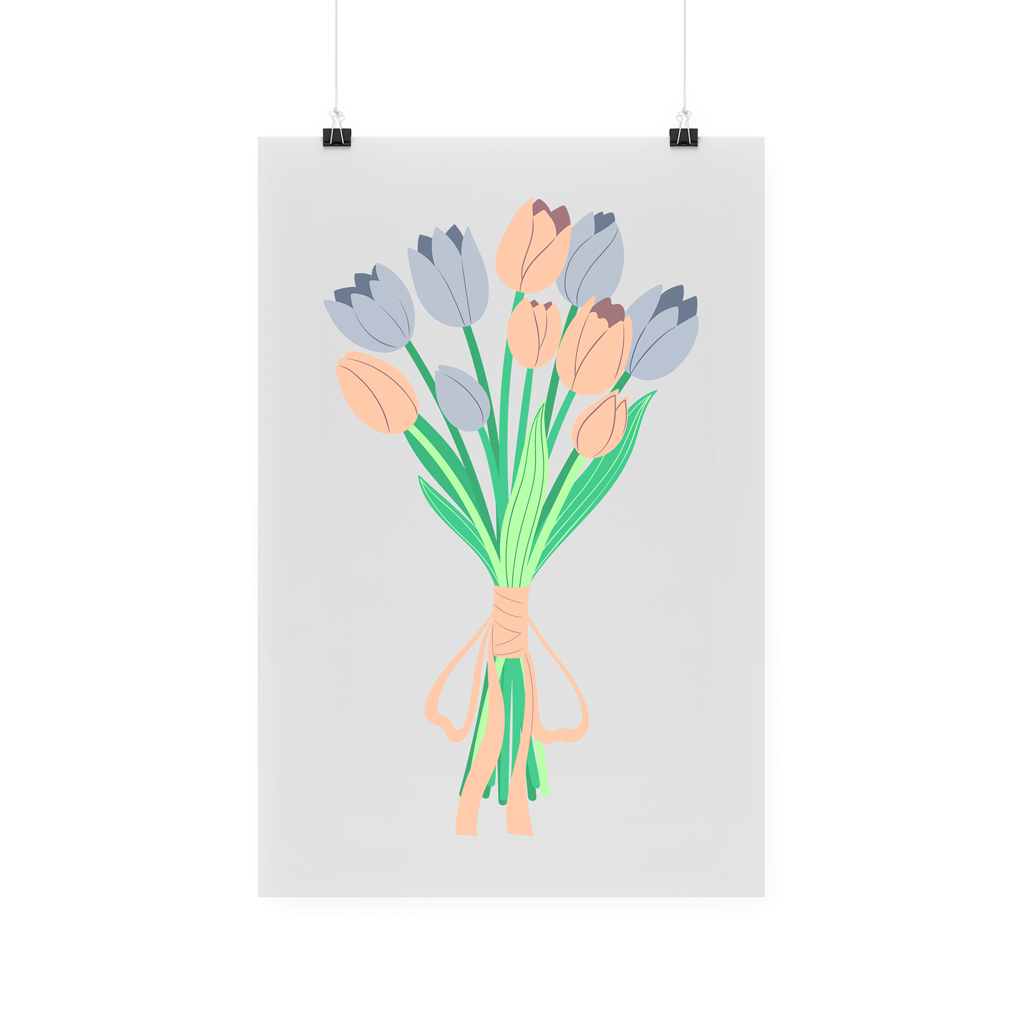 Bügelbild "Tulpenstrauss"