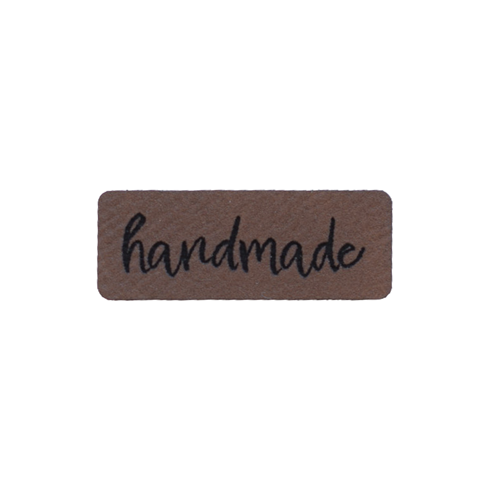 Kunstlederlabel "handmade"