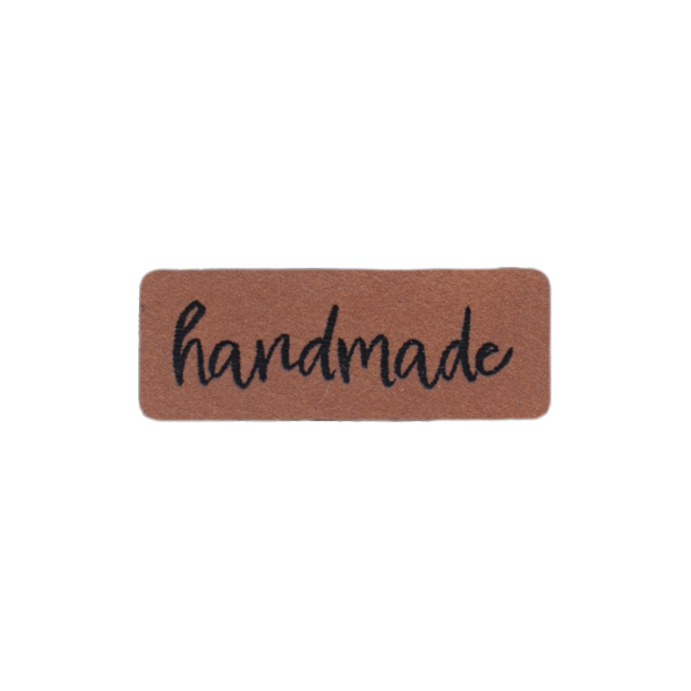 Kunstlederlabel "handmade"