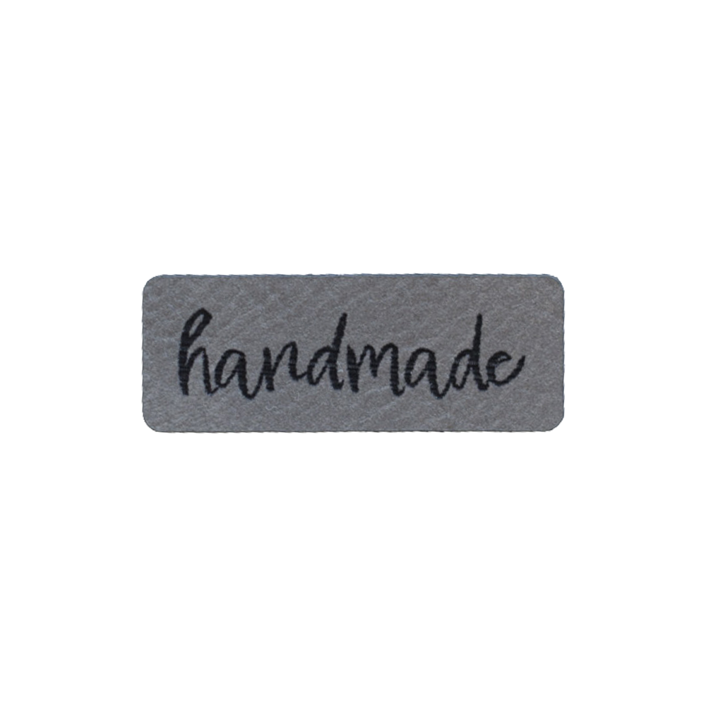 Kunstlederlabel "handmade"