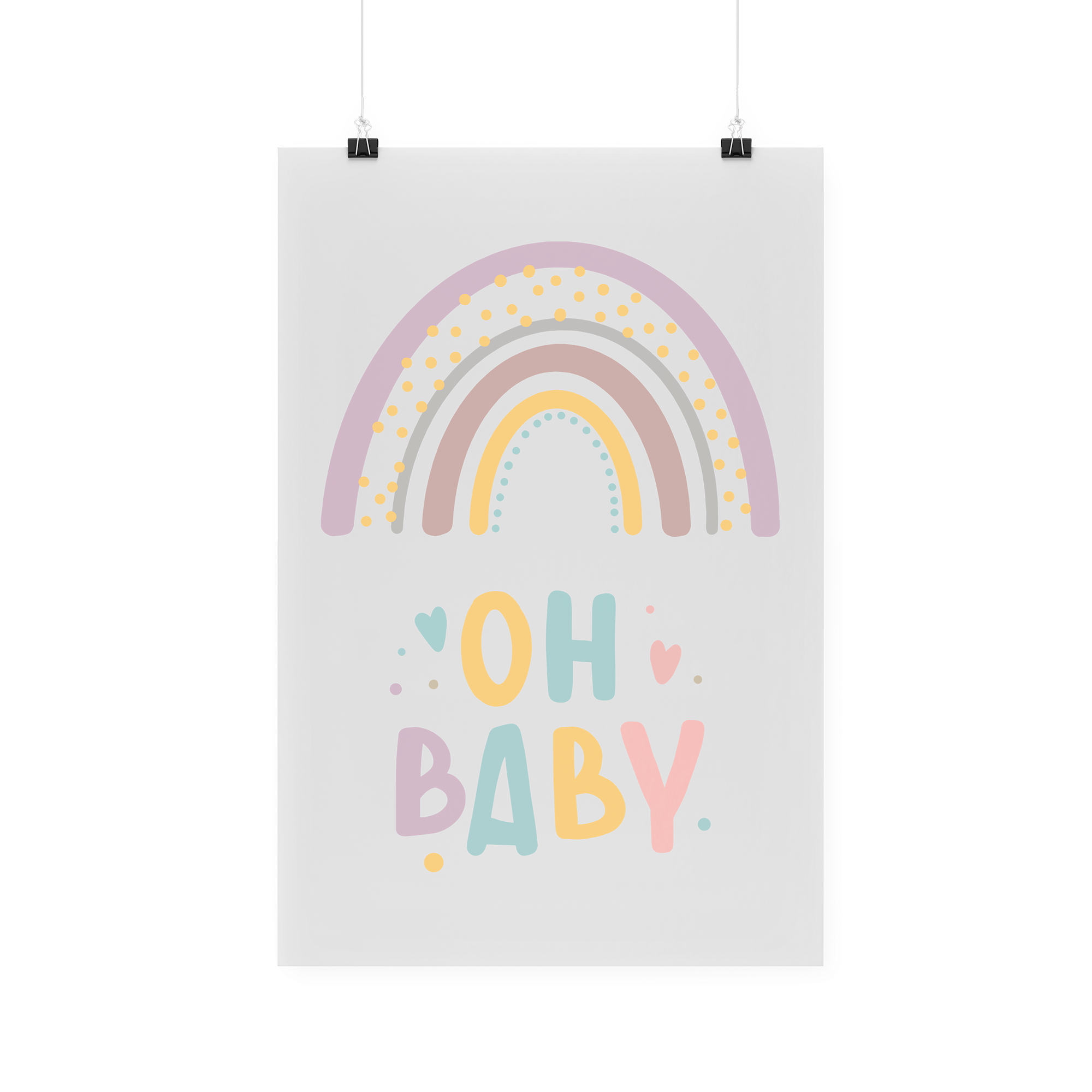 Bügelbild "Oh Baby Regenbogen"