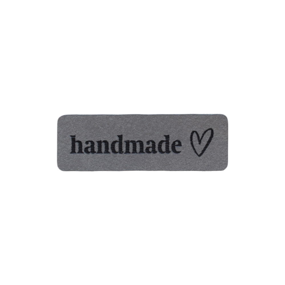 Kunstlederlabel "handmade mit Herz"