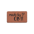 Kunstlederlabel "made by OMI"