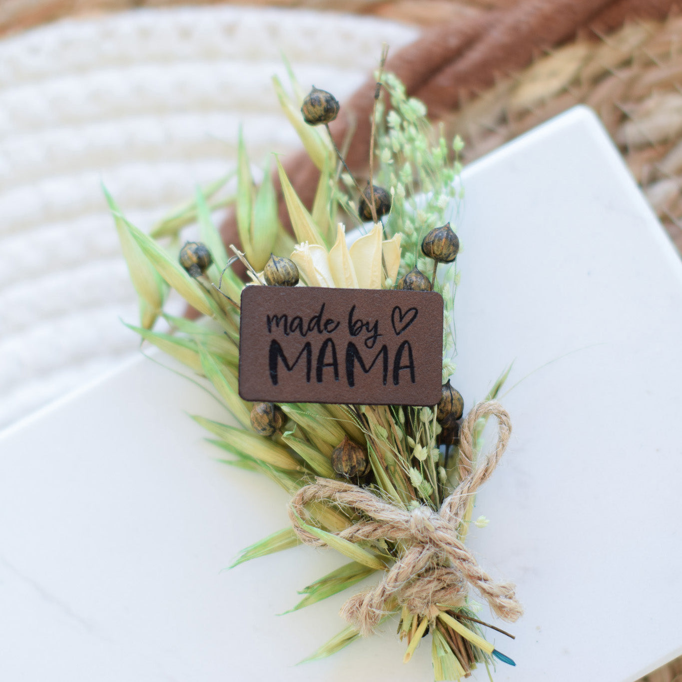 Kunstlederlabel "made by MAMA"