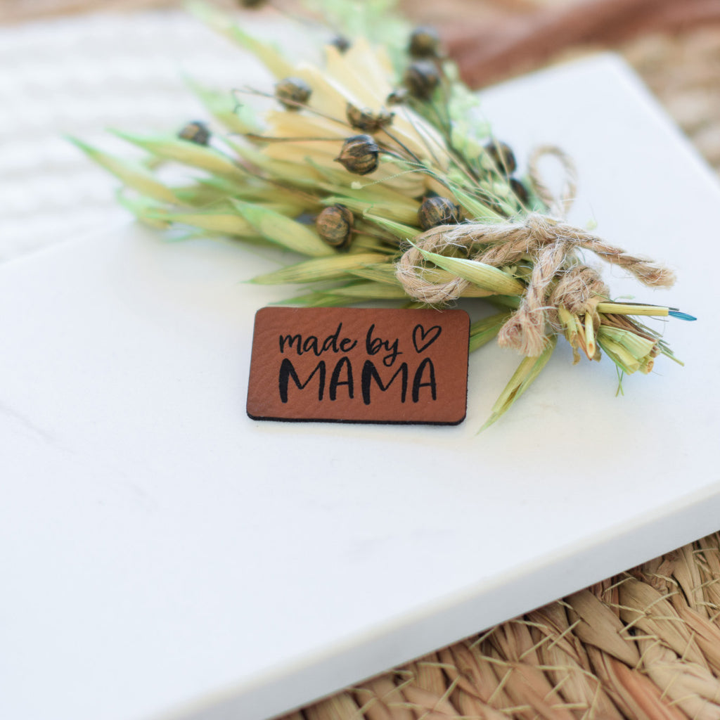 Kunstlederlabel "made by MAMA"
