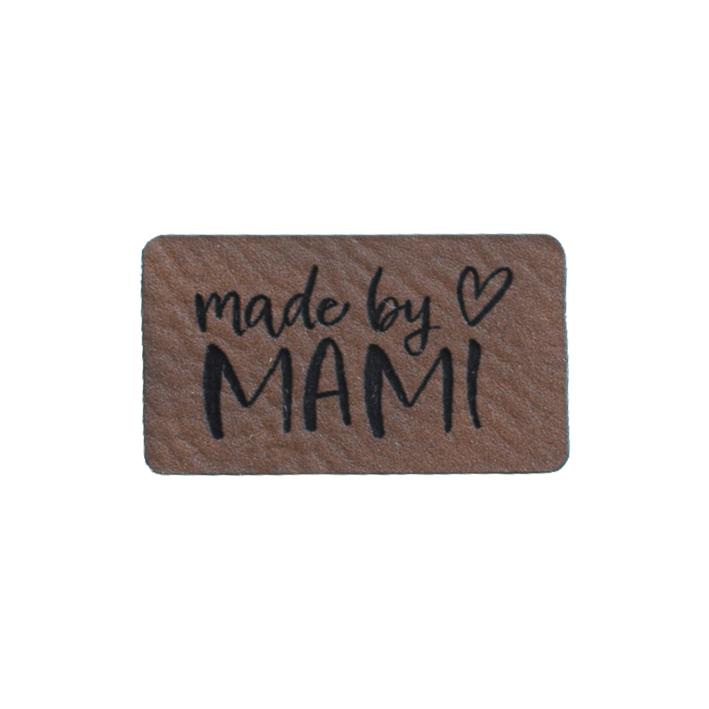 Kunstlederlabel "made by MAMI"