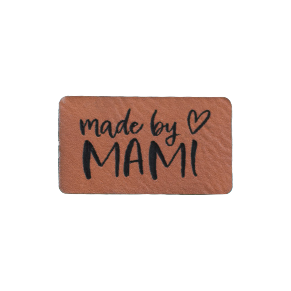 Kunstlederlabel "made by MAMI"
