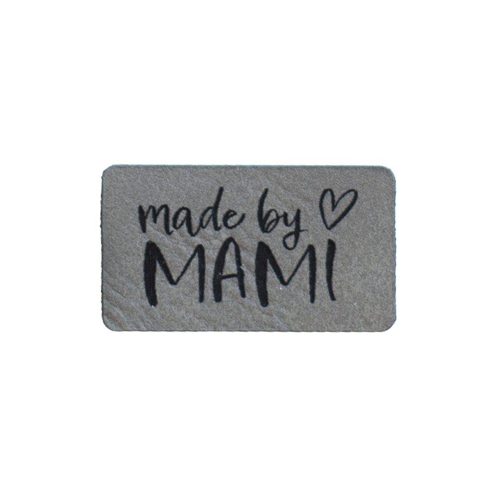 Kunstlederlabel "made by MAMI"