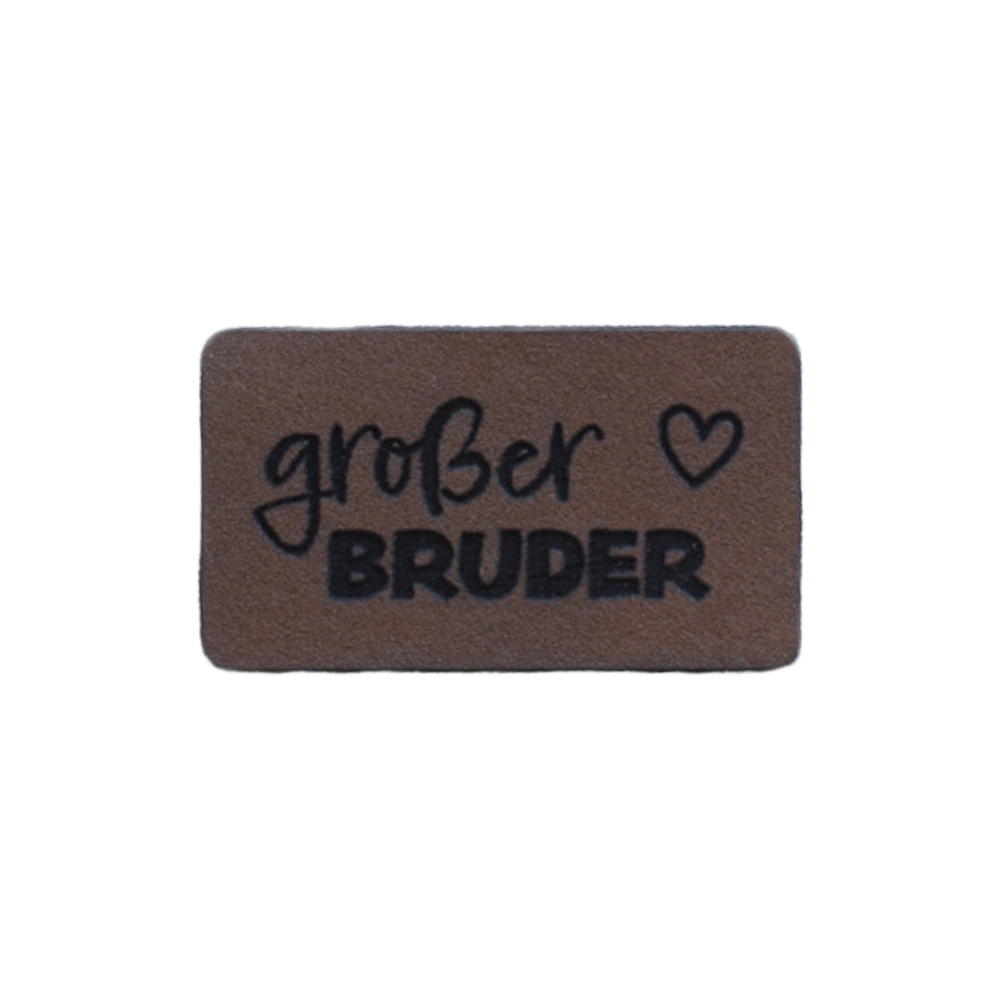 Kunstlederlabel "großer Bruder"