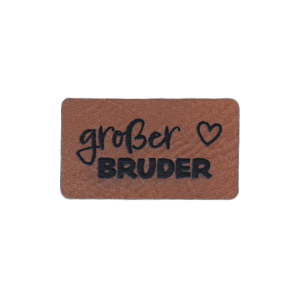 Kunstlederlabel "großer Bruder"