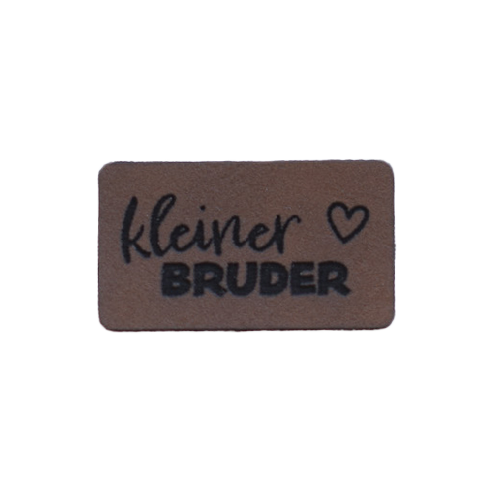 Kunstlederlabel "kleiner Bruder"