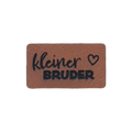 Kunstlederlabel "kleiner Bruder"