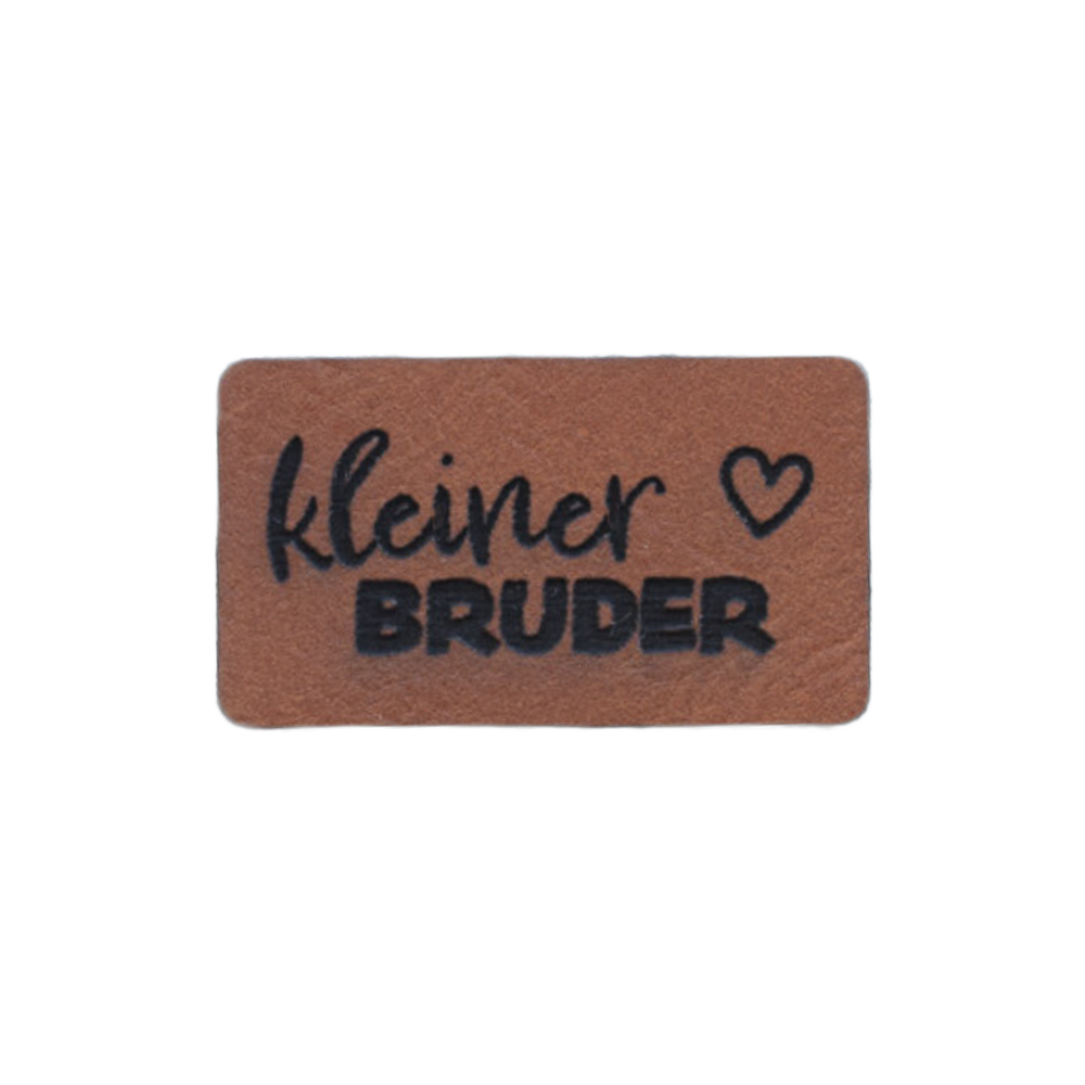 Kunstlederlabel "kleiner Bruder"