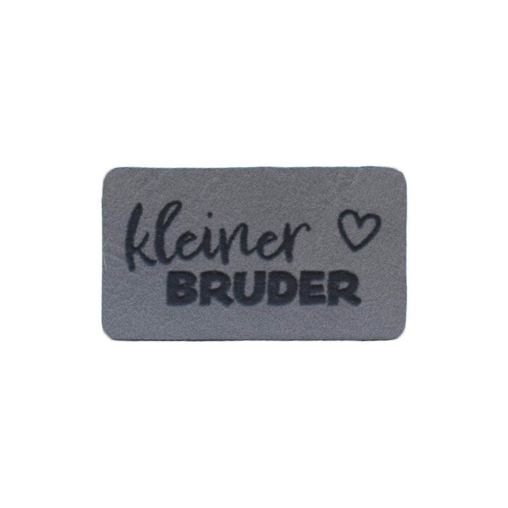 Kunstlederlabel "kleiner Bruder"