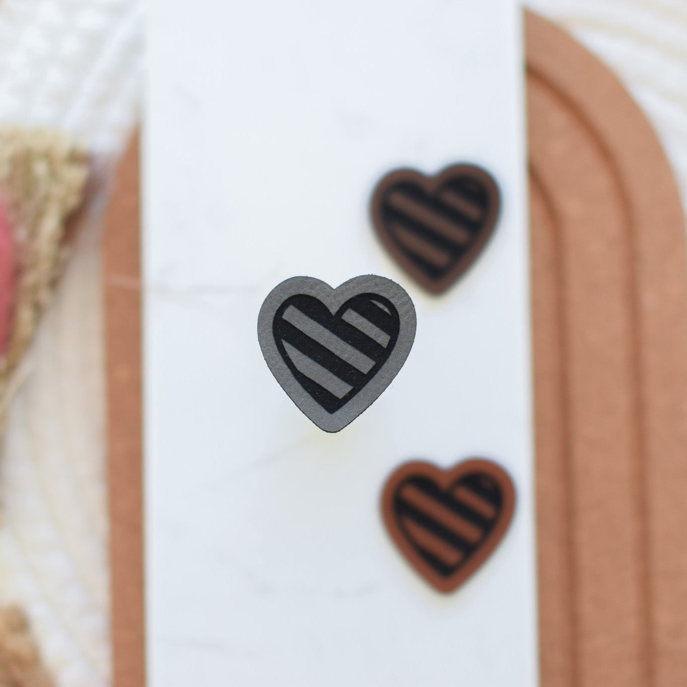 Kunstlederlabel "cooles Herz"