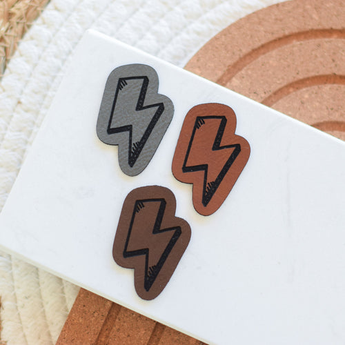 Kunstlederlabel "cooler Blitz"