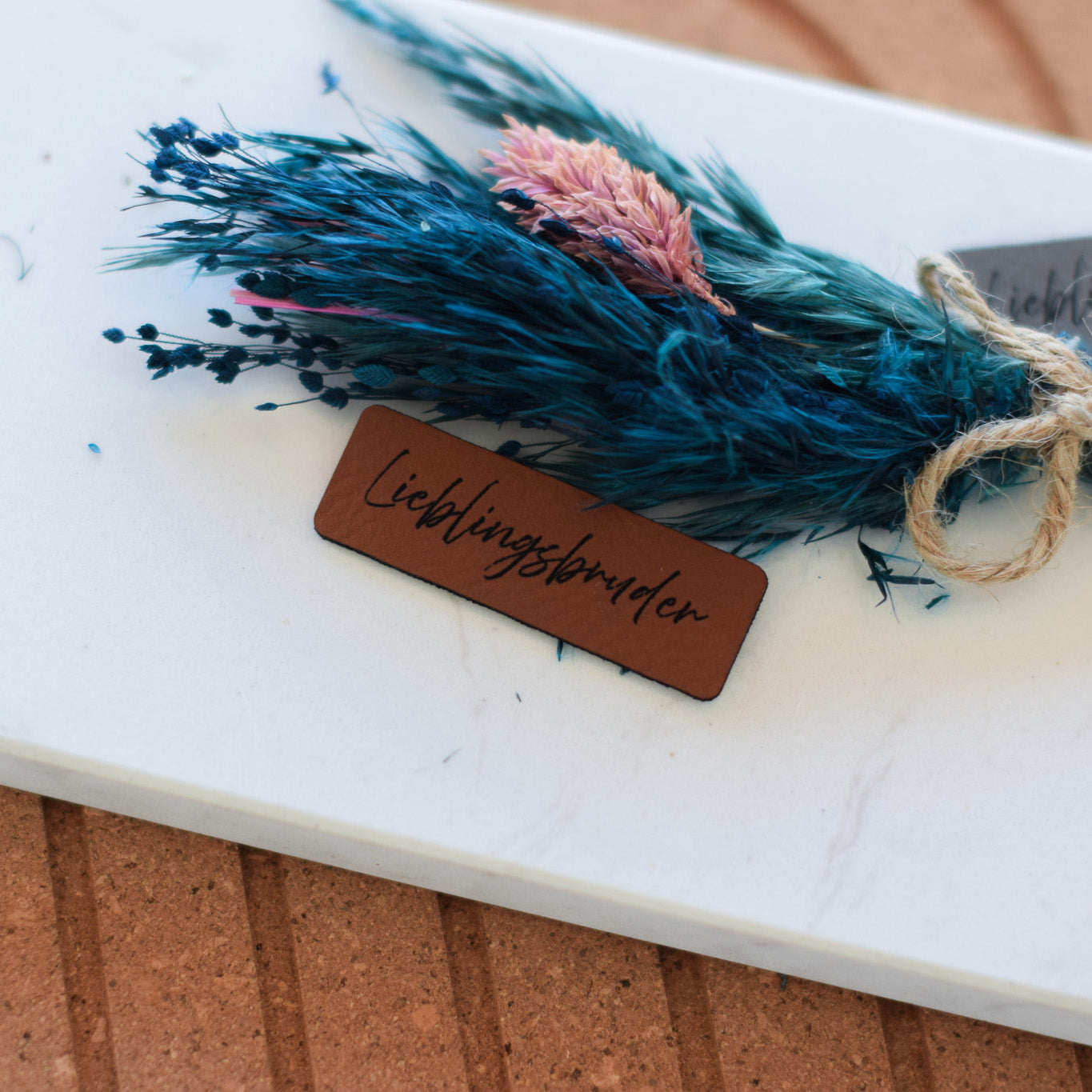 Kunstlederlabel "Lieblingsbruder"