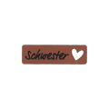 Kunstlederlabel "Schwesterherz"