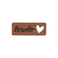 Kunstlederlabel "Bruderherz"