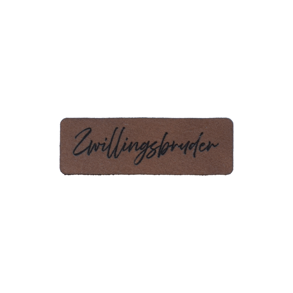 Kunstlederlabel "Zwillingsbruder"