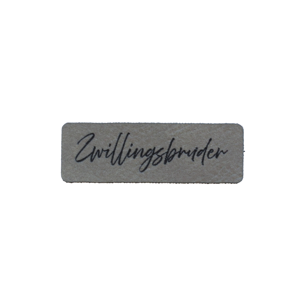 Kunstlederlabel "Zwillingsbruder"