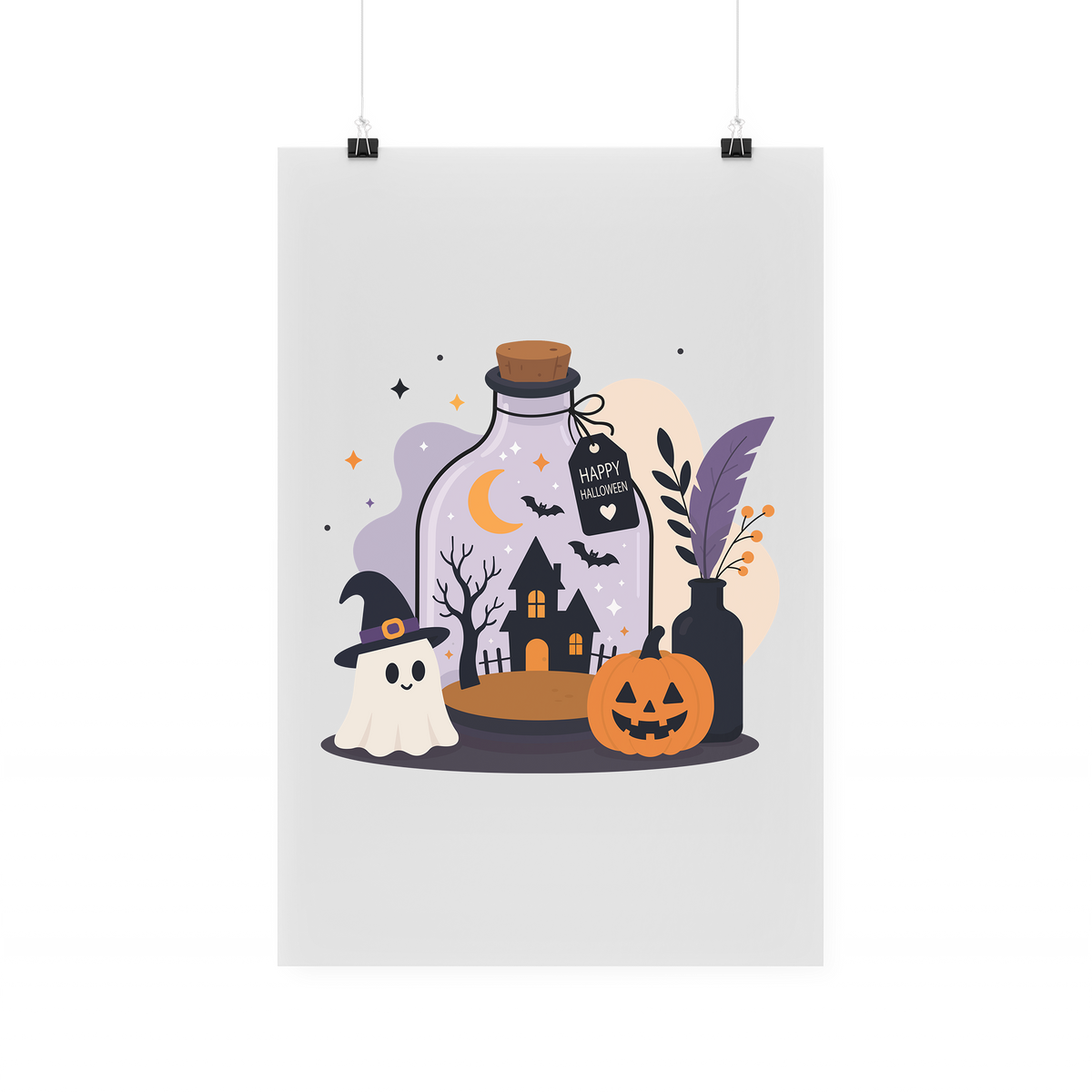 Bügelbild "Halloween Glas"