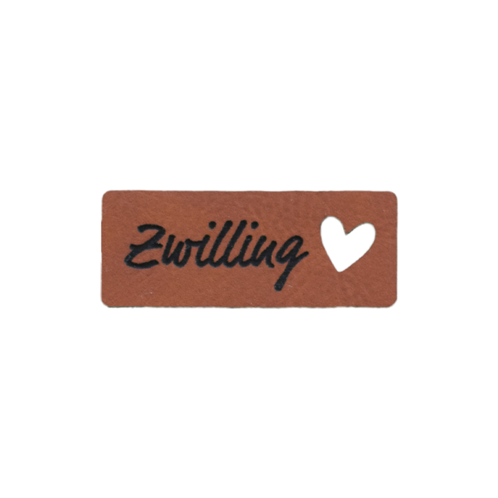 Kunstlederlabel "Zwilling"