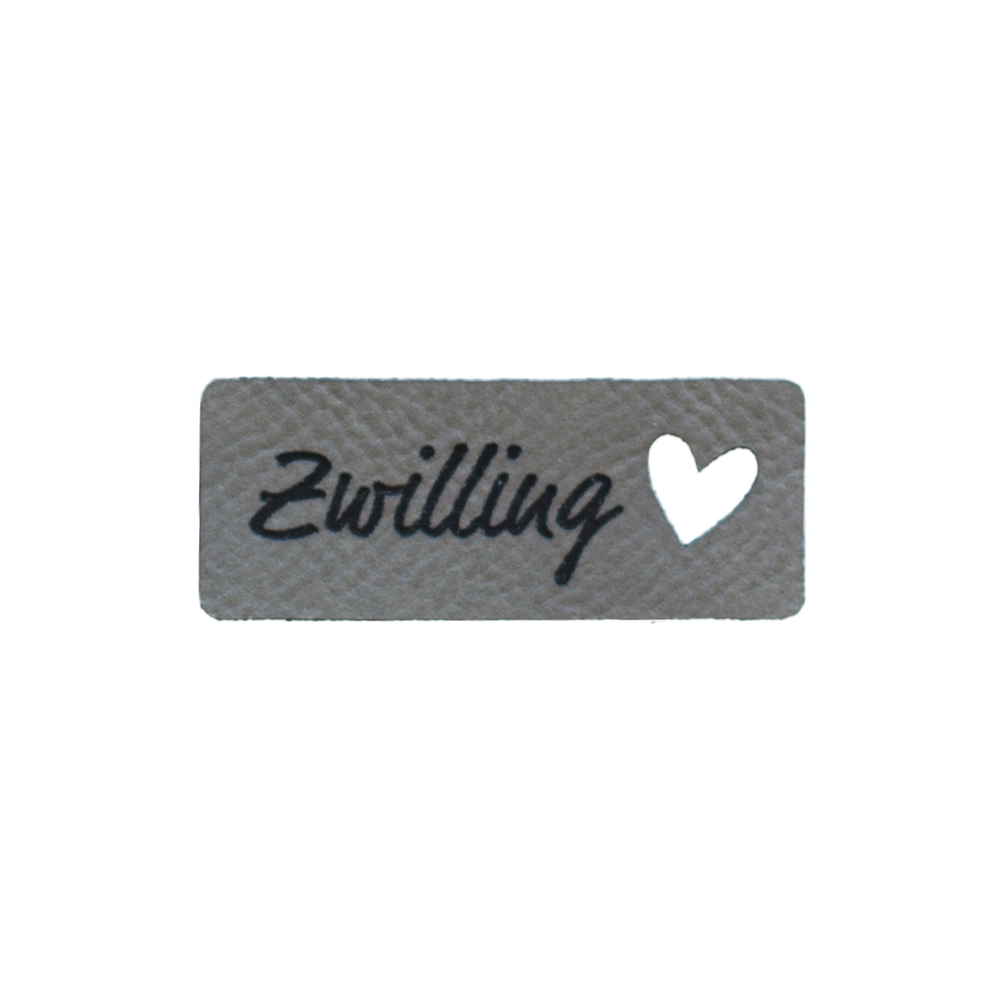 Kunstlederlabel "Zwilling"