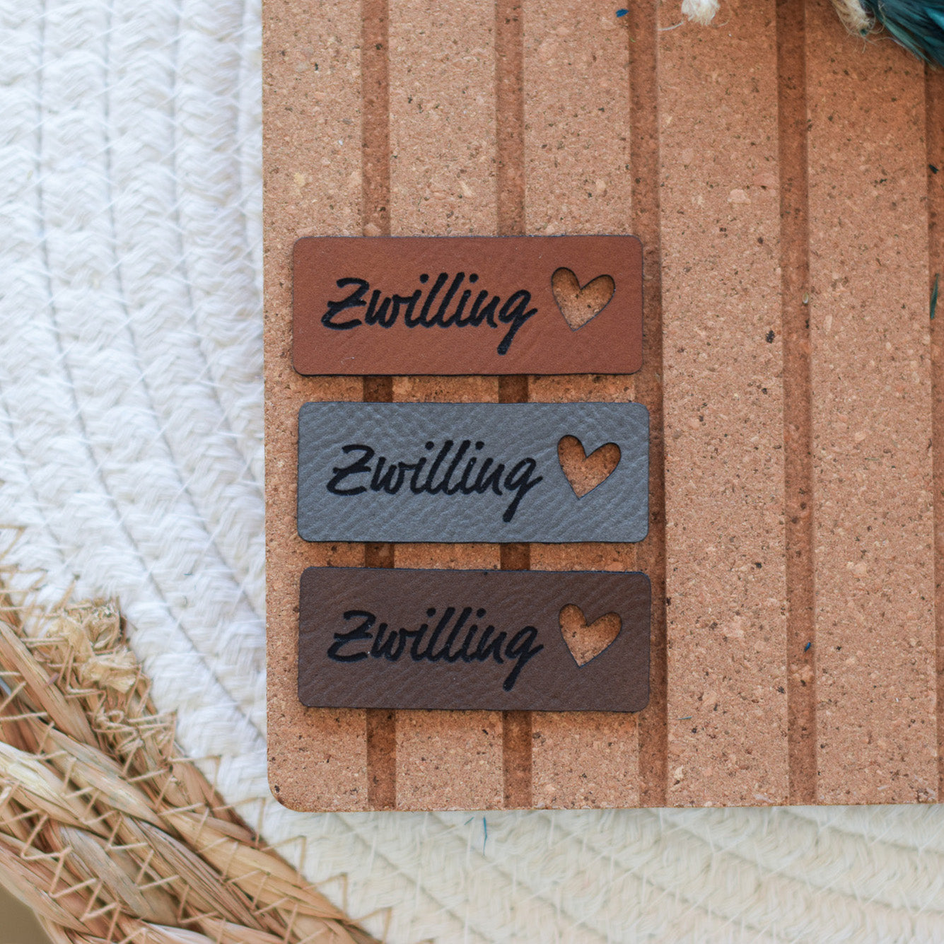 Kunstlederlabel "Zwilling"