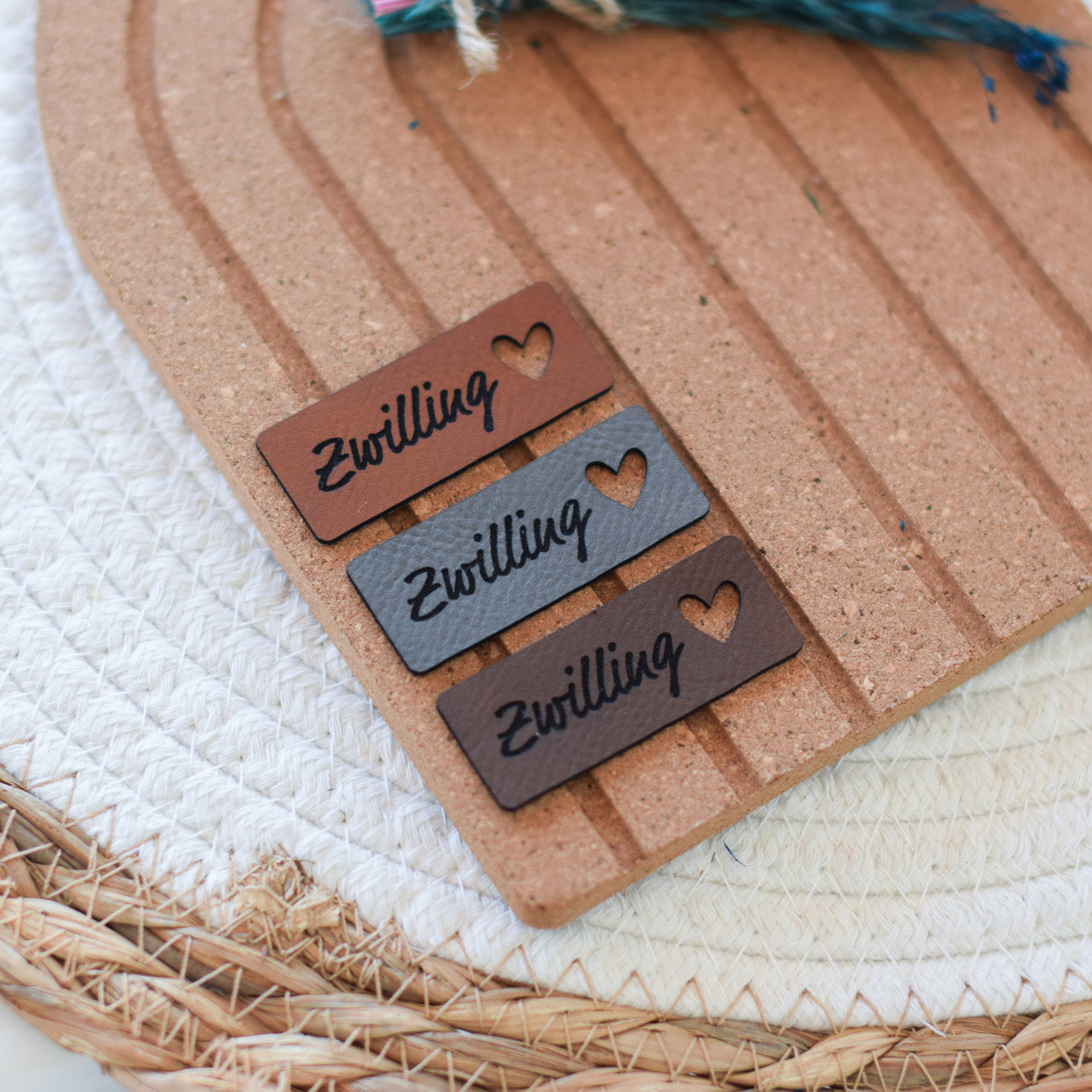 Kunstlederlabel "Zwilling"
