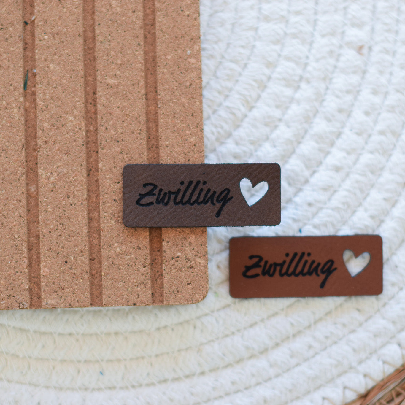 Kunstlederlabel "Zwilling"