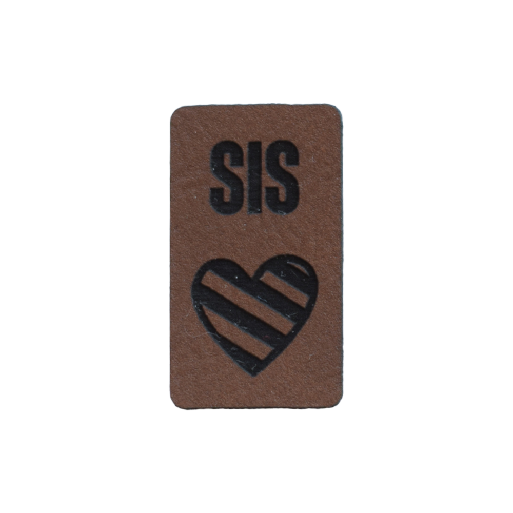 Kunstlederlabel "Sis Herz"