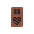 Kunstlederlabel "Sis Herz"