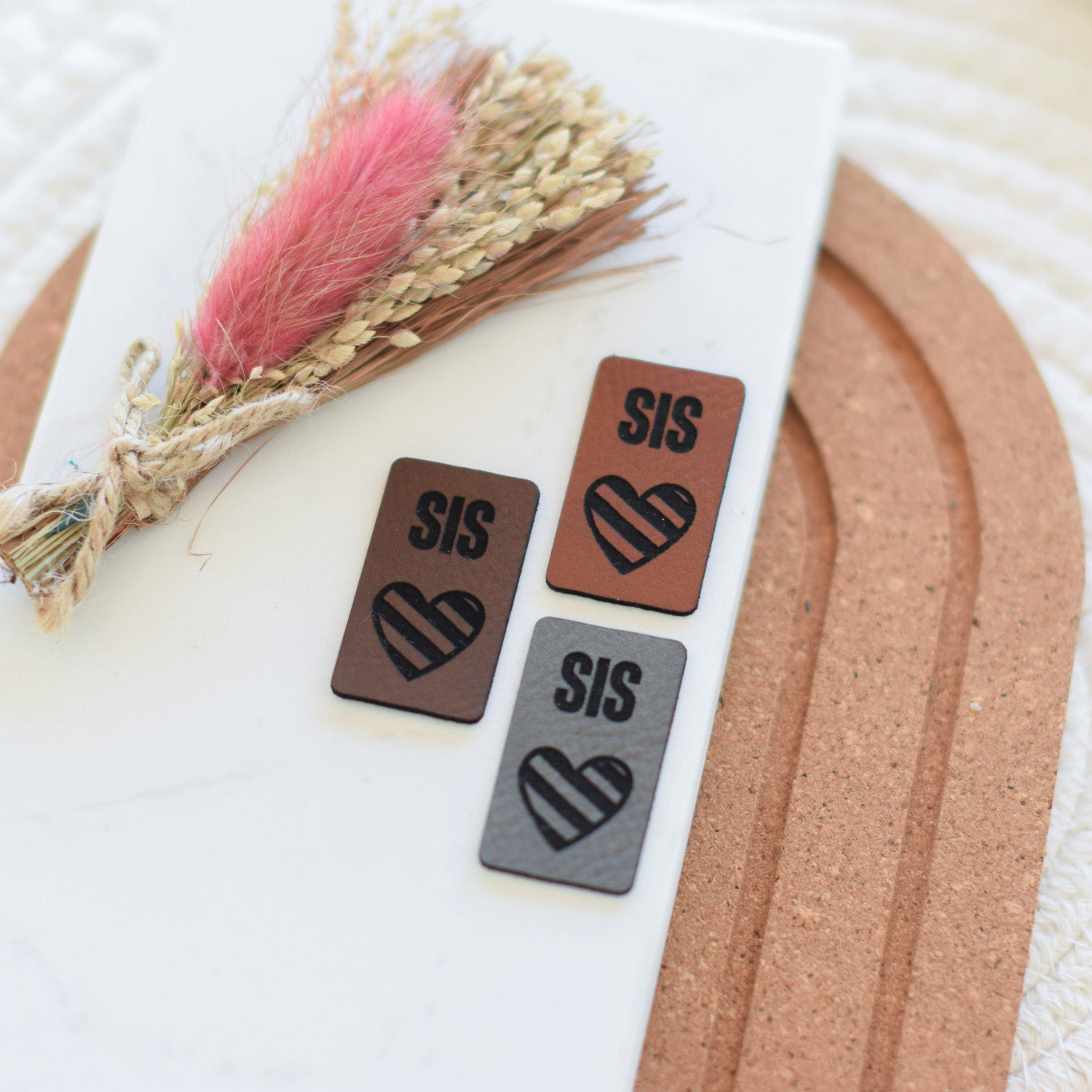 Kunstlederlabel "Sis Herz"