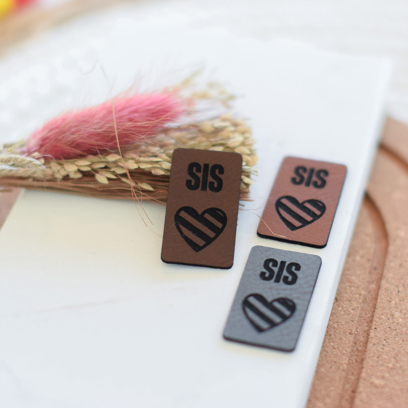 Kunstlederlabel "Sis Herz"