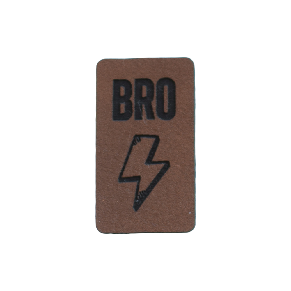 Kunstlederlabel "Bro Blitz"