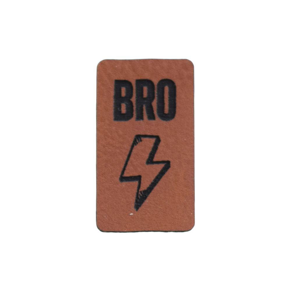 Kunstlederlabel "Bro Blitz"