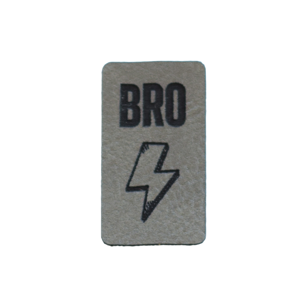 Kunstlederlabel "Bro Blitz"