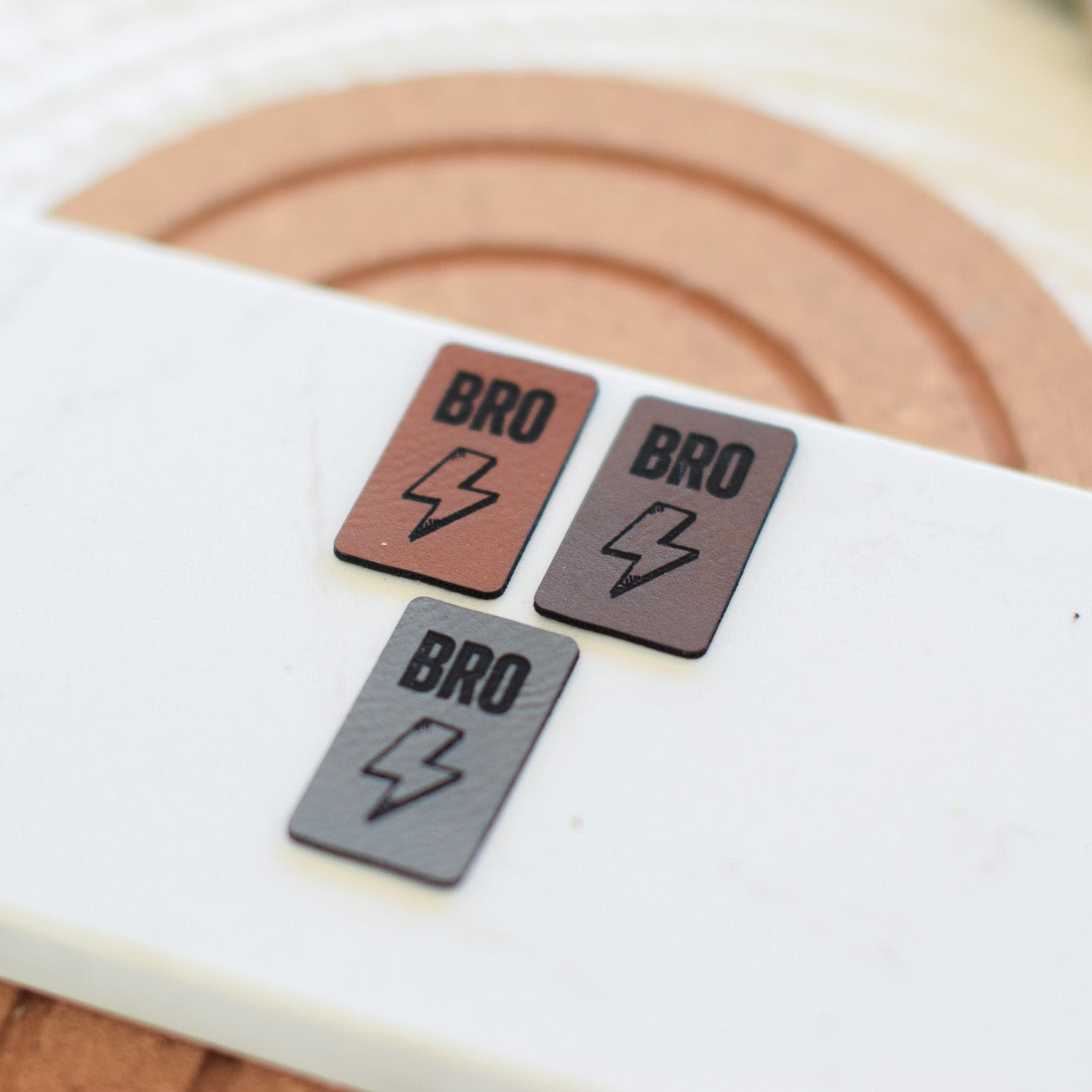 Kunstlederlabel "Bro Blitz"