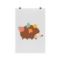 Bügelbild "Igel Obst"