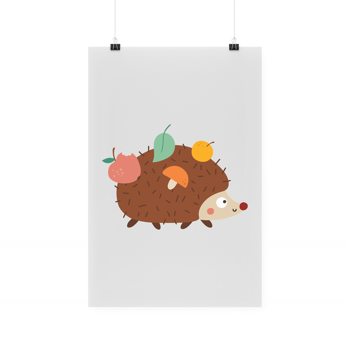 Bügelbild "Igel Obst"