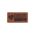 Kunstlederlabel "coolste Schwester"