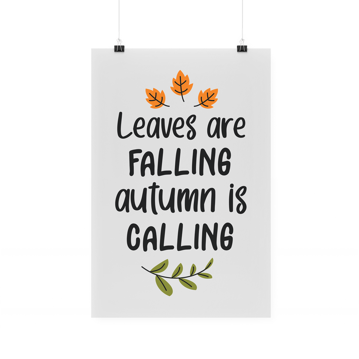 Bügelbild "Leaves Are Falling"