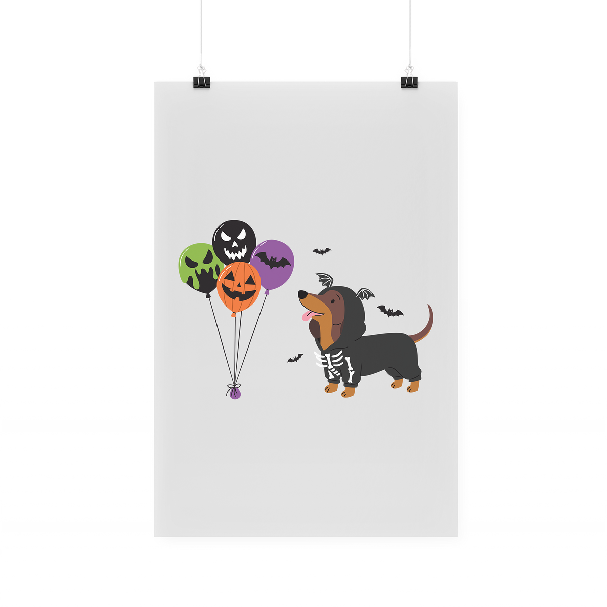 Bügelbild "Halloween Dackel"