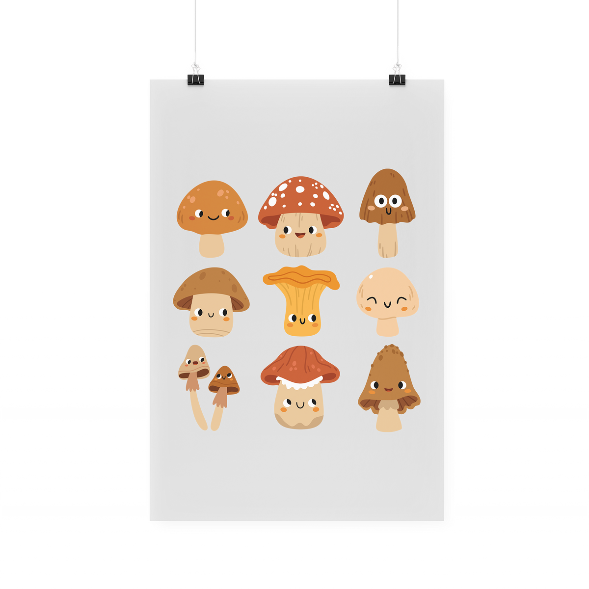Bügelbild "Cute Mushrooms"